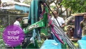 কোম্পানীগঞ্জে সিএনজি-ট্রাক্টর মুখোমুখি সংঘর্ষে আহত-৭