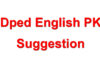 Dped English PK Suggestion