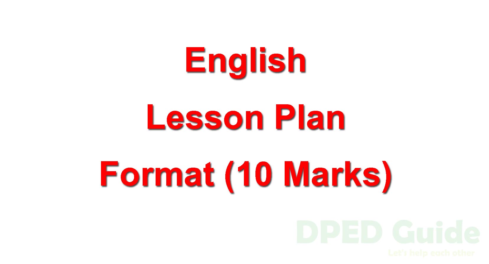 lesson plan