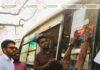 হাফ পাশের জন্য তাকওয়া পরিবহনে স্টীকার লাগালো শিক্ষার্থীরা