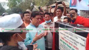 আধুনিক শ্রীপুর উপশহরে একাধিক রাস্তার কাজ উদ্বোধন করলেন,(এমপি) ইকবাল হোসেন সবুজ