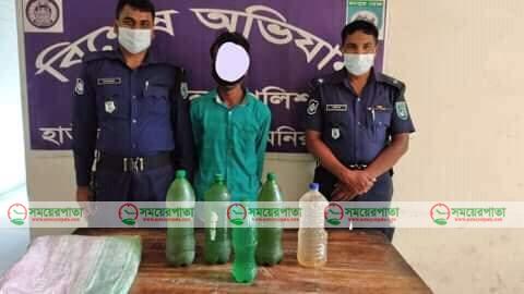 হাতিবান্ধায় ০৮ লিটার চোরাই মদসহ গ্রেপ্তার ০১
