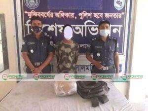 কালিগন্জে গাজাসহ গ্রেপ্তার ০১ জন