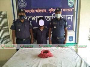 কাকিনায় রুদ্রেশরে গাজাসহ গ্রেপ্তার ০১