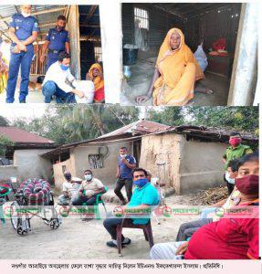 অবহেলায় ফেলে রাখা বৃদ্ধার দায়িত্ব নিলেন ইউএনও