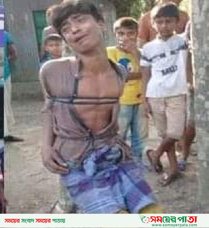 পানির মটর চুরির অভিযোগে কিশোরকে গাছে বেঁধেমারধরঃগ্রেপ্তার-৩