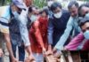 অসহায় নারী লক্ষী রানীর ঘর নির্মাণ কাজের উদ্বোধন