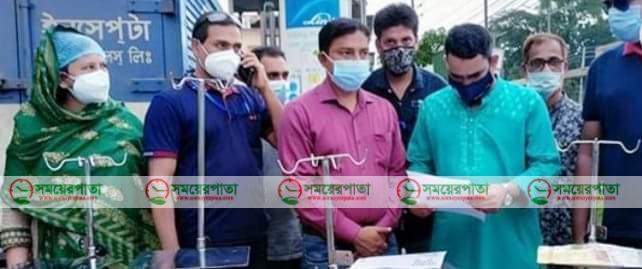 মাগুরায় ইনসেপ্টার পক্ষ থেকে হাই ফ্লো ক্যানোলা মেশিন প্রদান।