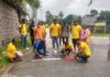 কাউনিয়ায় রাকিবুল ইসলাম এর উদ্যোগে স্পীড ব্রেকার