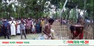 লালমনিরহাটে ময়না তদন্তের জন্য কবর থেকে মৃত দেহ উঠানো হলো