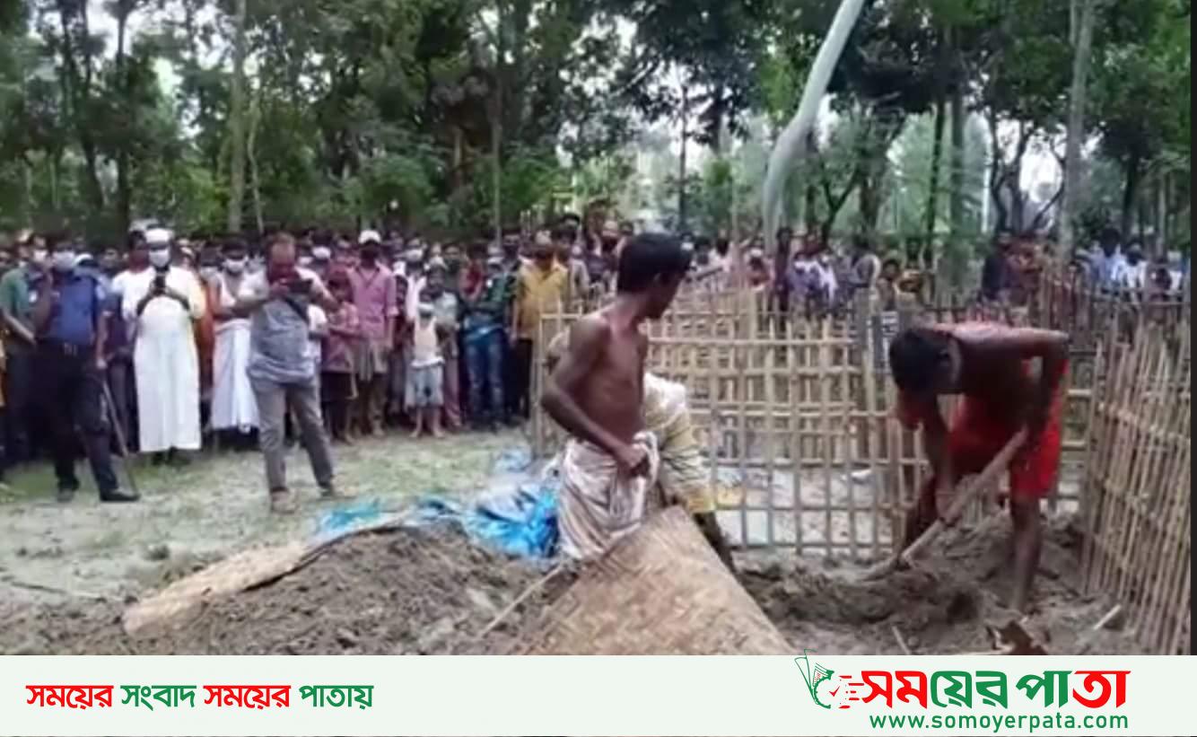 লালমনিরহাটে ময়না তদন্তের জন্য কবর থেকে মৃত দেহ উঠানো হলো