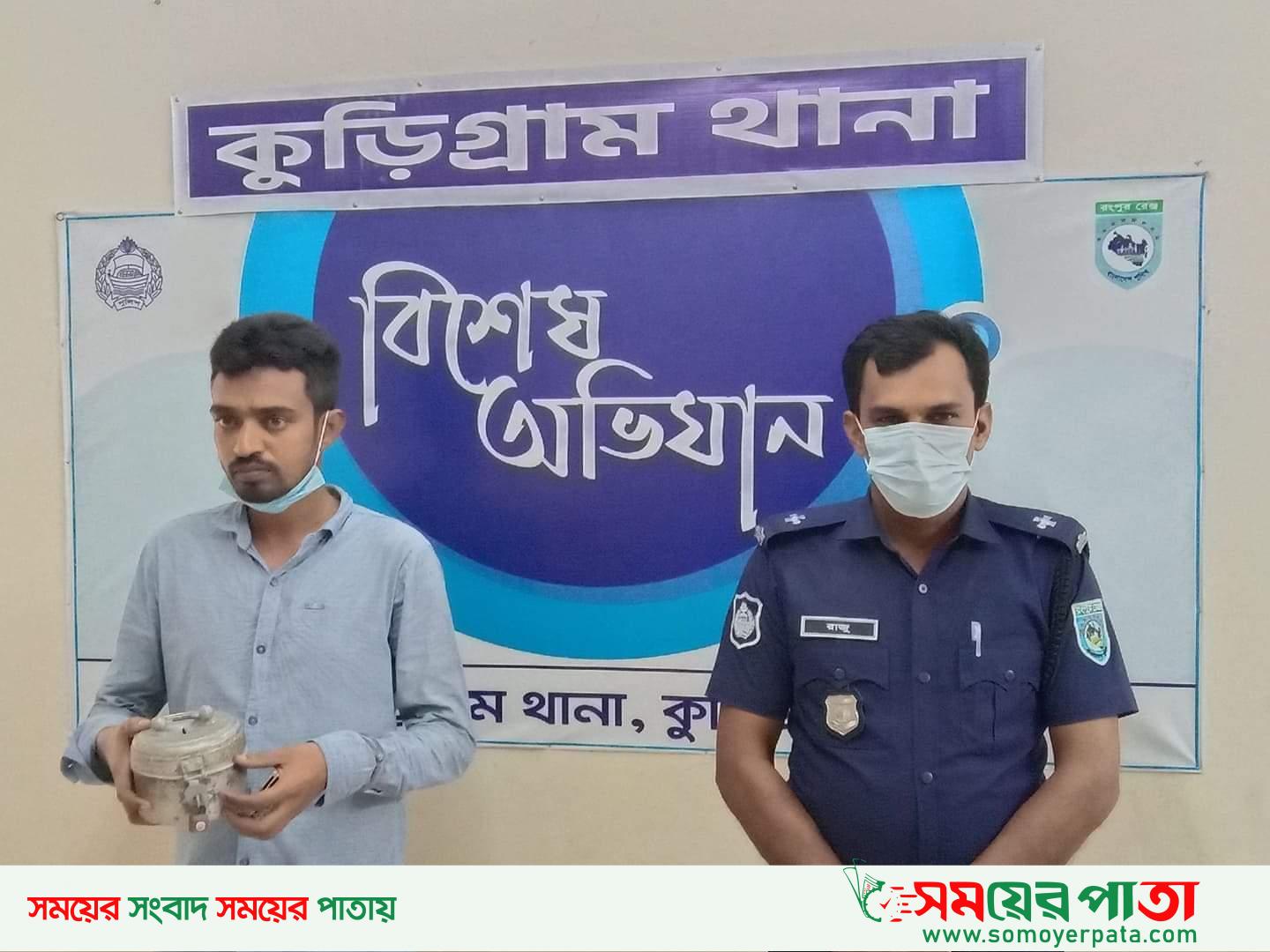কুড়িগ্রামে মসজিদের দানবাক্স চুরি, হাতেনাতে ধরা ১ যুবক