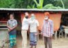 রাণীনগরে ন্যাশনাল পিপলস পার্টির মাস্ক বিতরণ