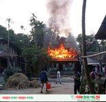 বরগুনার বেতাগী উপজেলার হোসনাবাদ ইউনিয়নের বসতঘরে আগুন