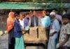 চেয়ারম্যান তোফাজ্জল করিম এর হাত দিয়ে মাননীয় প্রধানমন্ত্রী দেশরত্ন শেখ হাসিনার দেওয়া ১০টাকা মূল্যের চাউল বিতরণ উজানটিয়া।